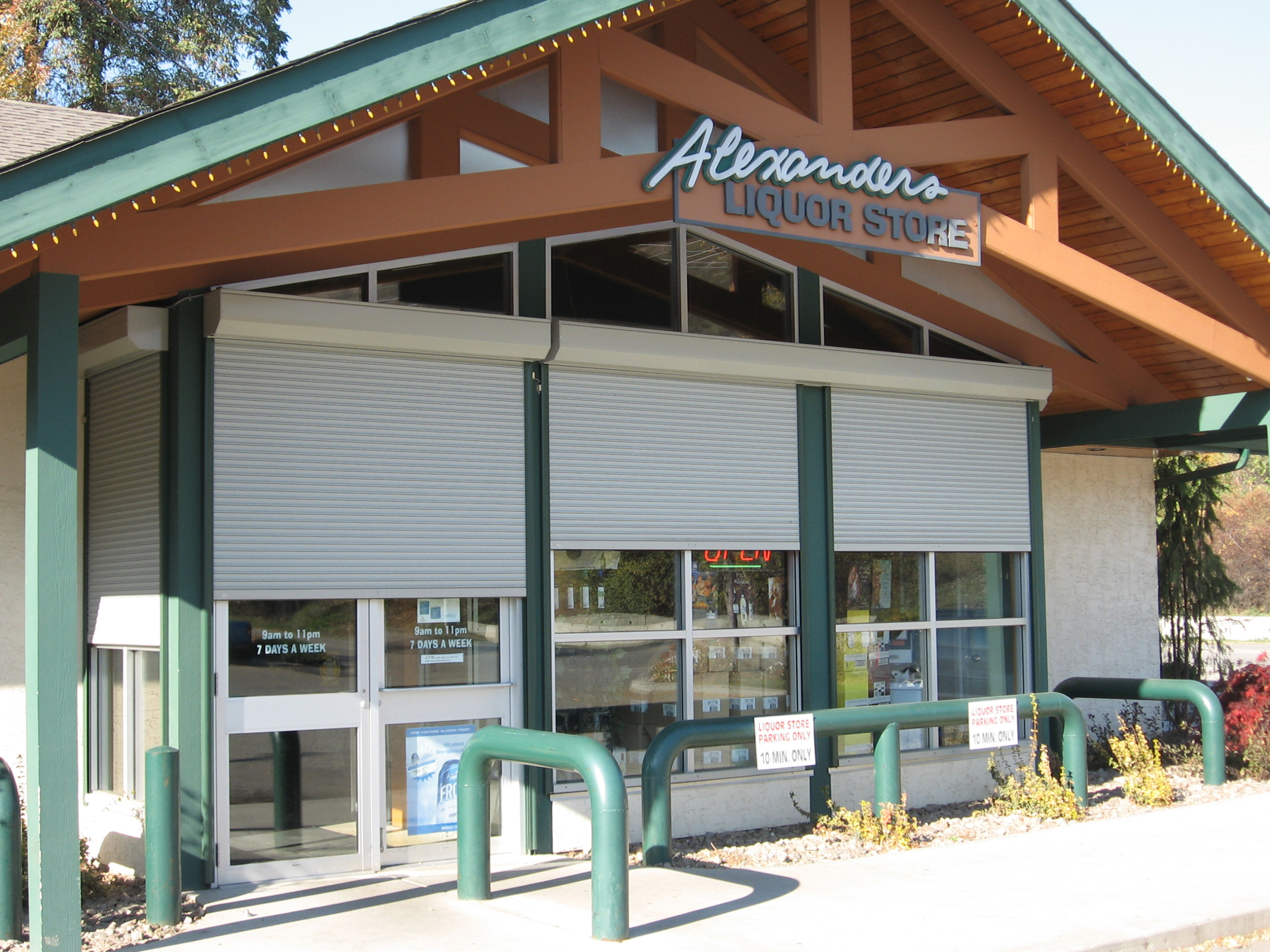 Commercial roll shutter installation — storefront protection