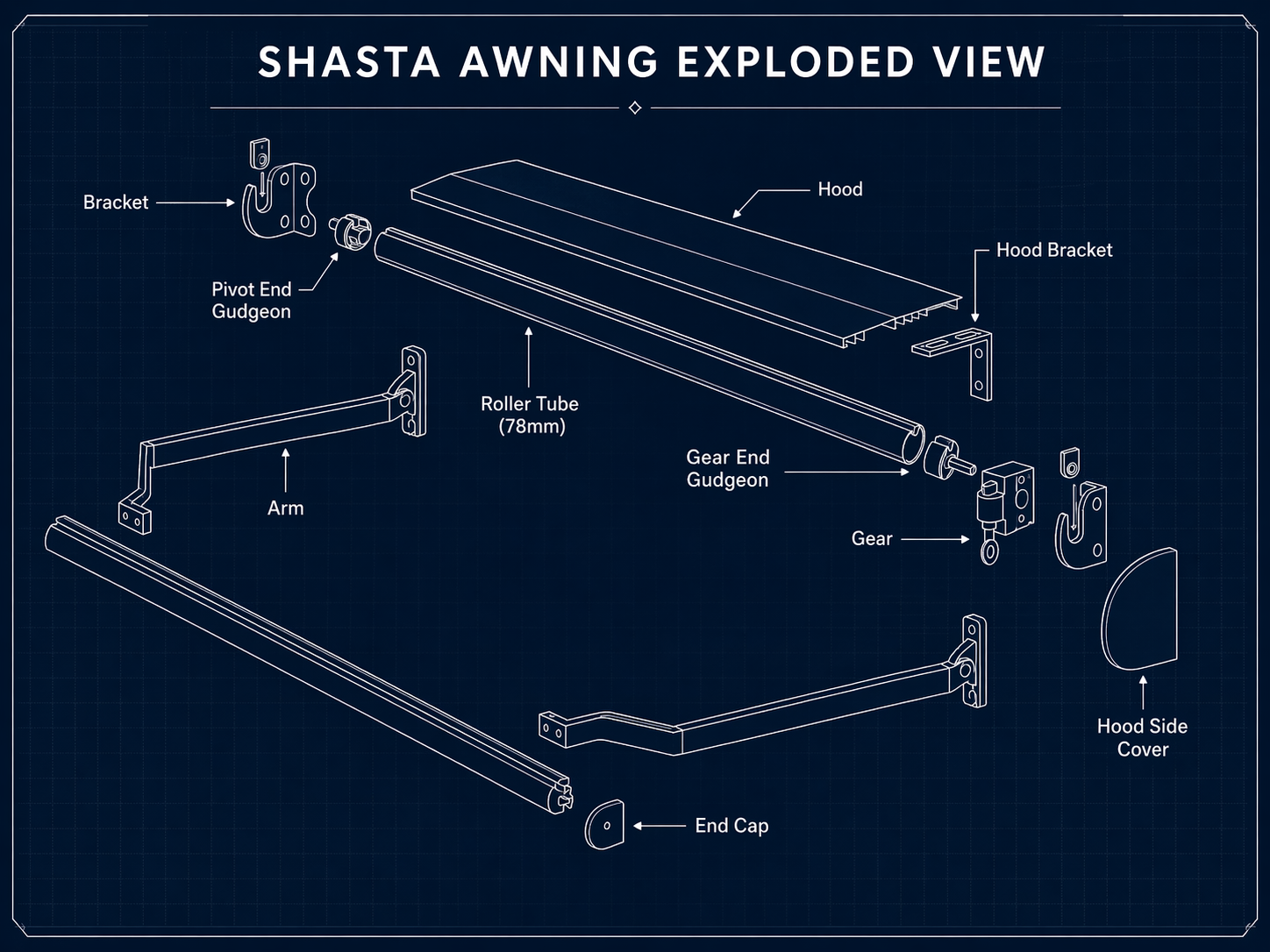 Shasta Exlpoded View