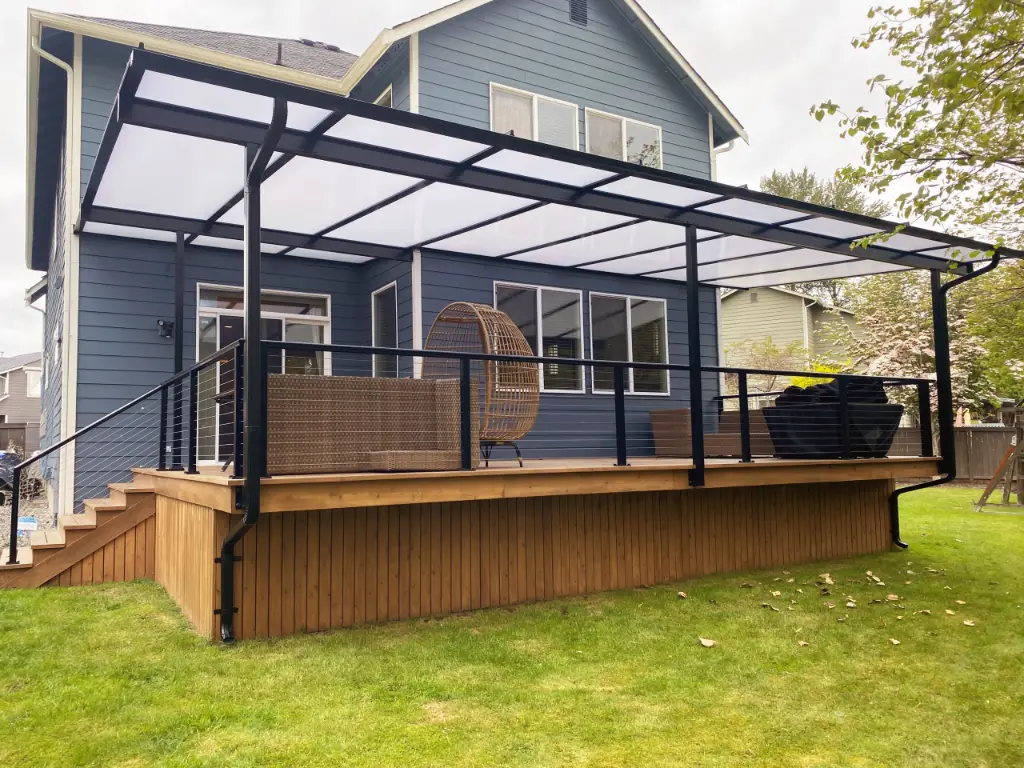 Patio covers on a Seattle-area home